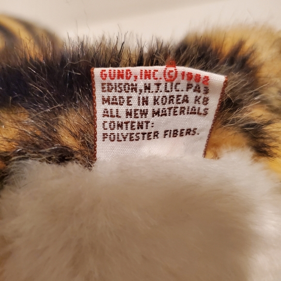 GUND Vintage 1982 Tamba The Tiger Plush Animal 8" - Picture 12 of 12